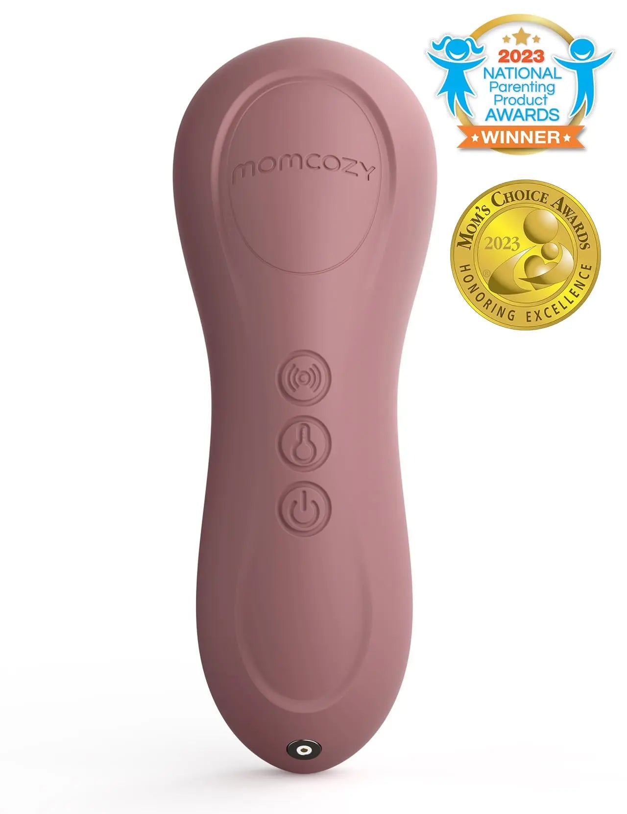 Momcozy Rolling Lactation Massager with Heat, 3-In-1 Real-Like Massage for Relieve Clogged Ducts, Breast Massager Warming for Breastfeeding, Improve Milk Flow, Dusty Rose