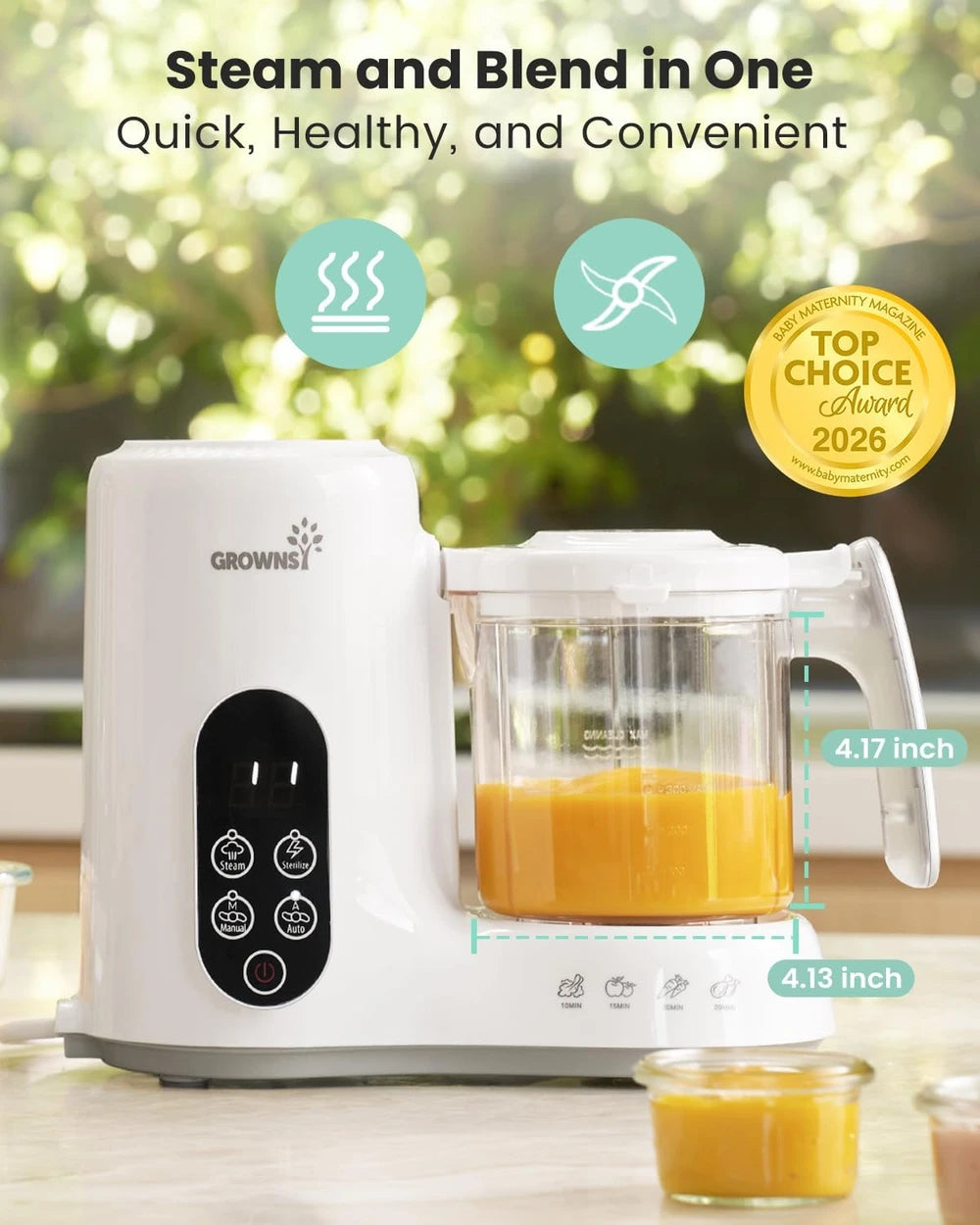 4-in-1 Baby Food Maker & Sterilizer