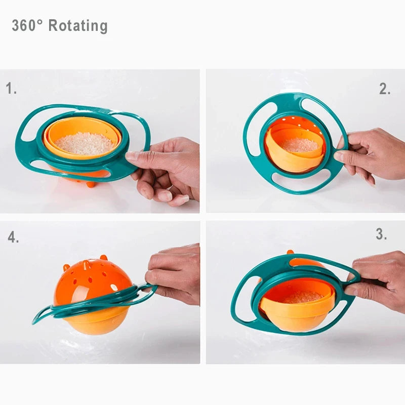 360° Spill-Proof Baby Bowl™ | No More Messy Mealtime