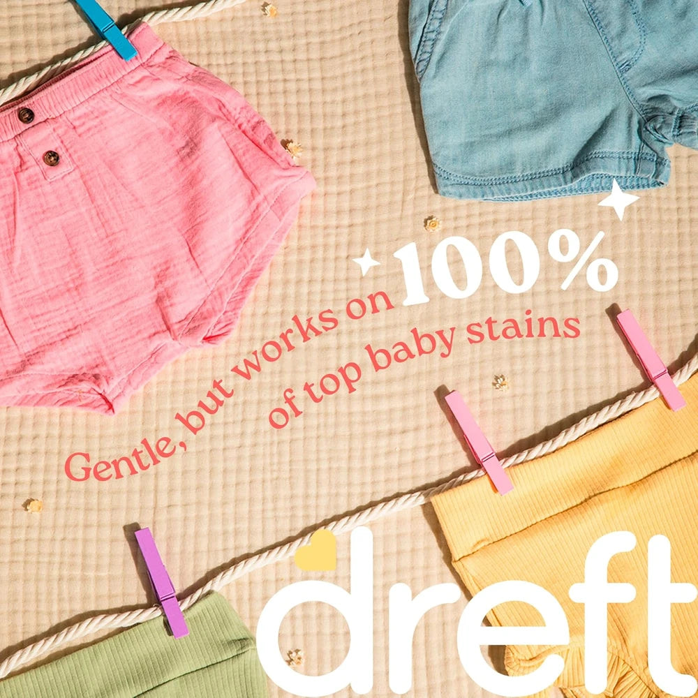 Dreft Baby Liquid Laundry Detergent, Gentle on Sensitive Skin Laundry Soap 150 fl oz 114 Loads