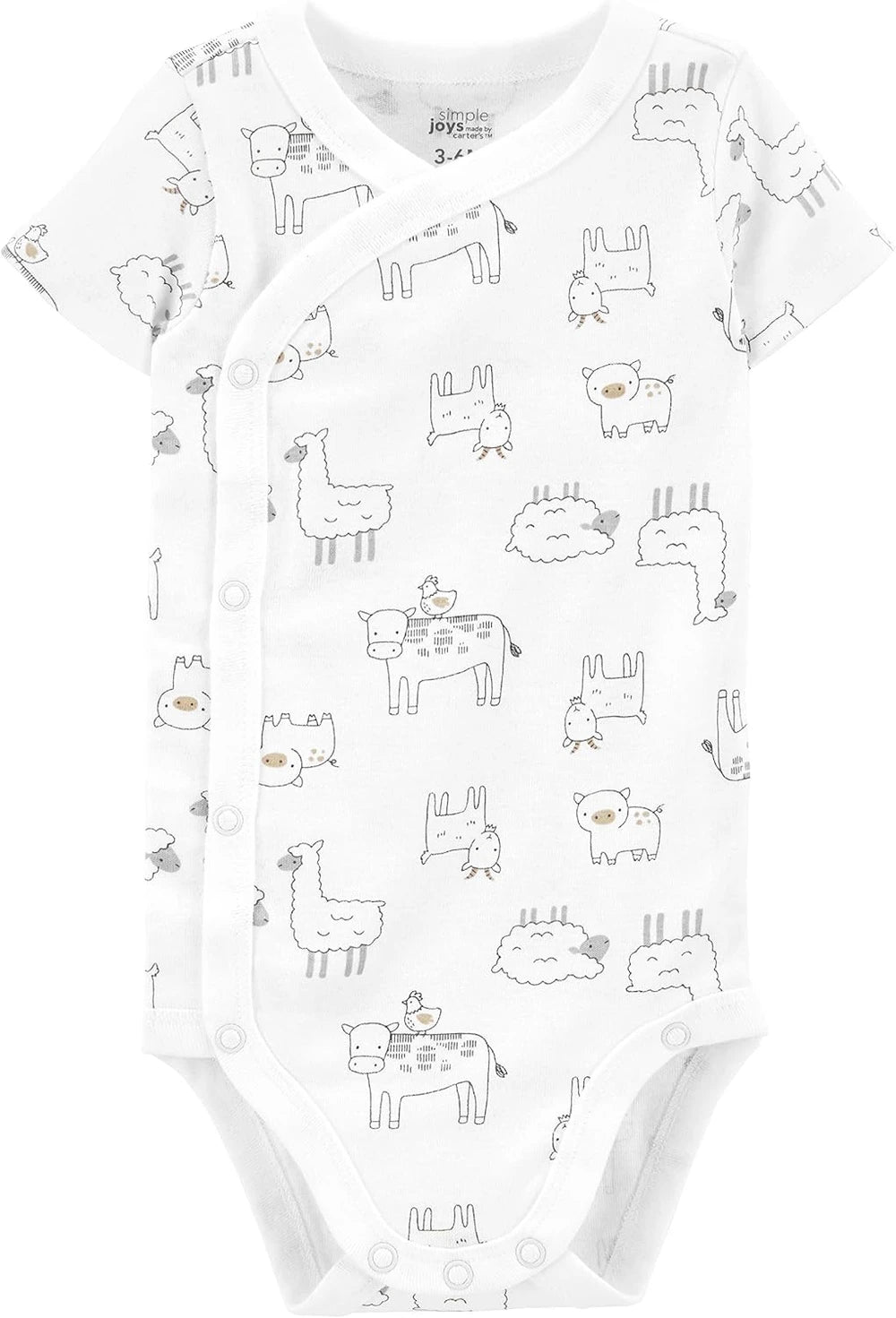 Carter's unisex-baby 5-pack Side Snap Short-sleeve Bodysuit