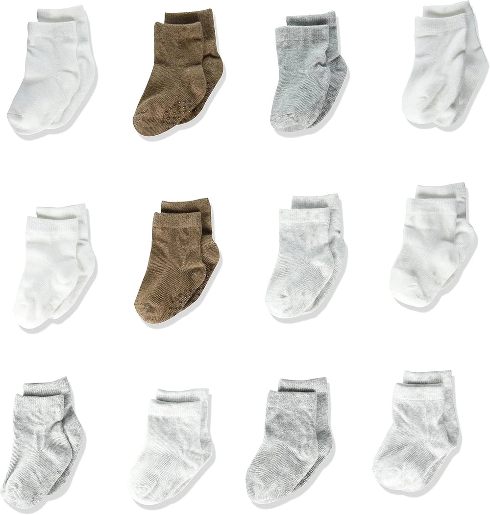 Carter's baby-boys 12-pack Neutral Sock Low