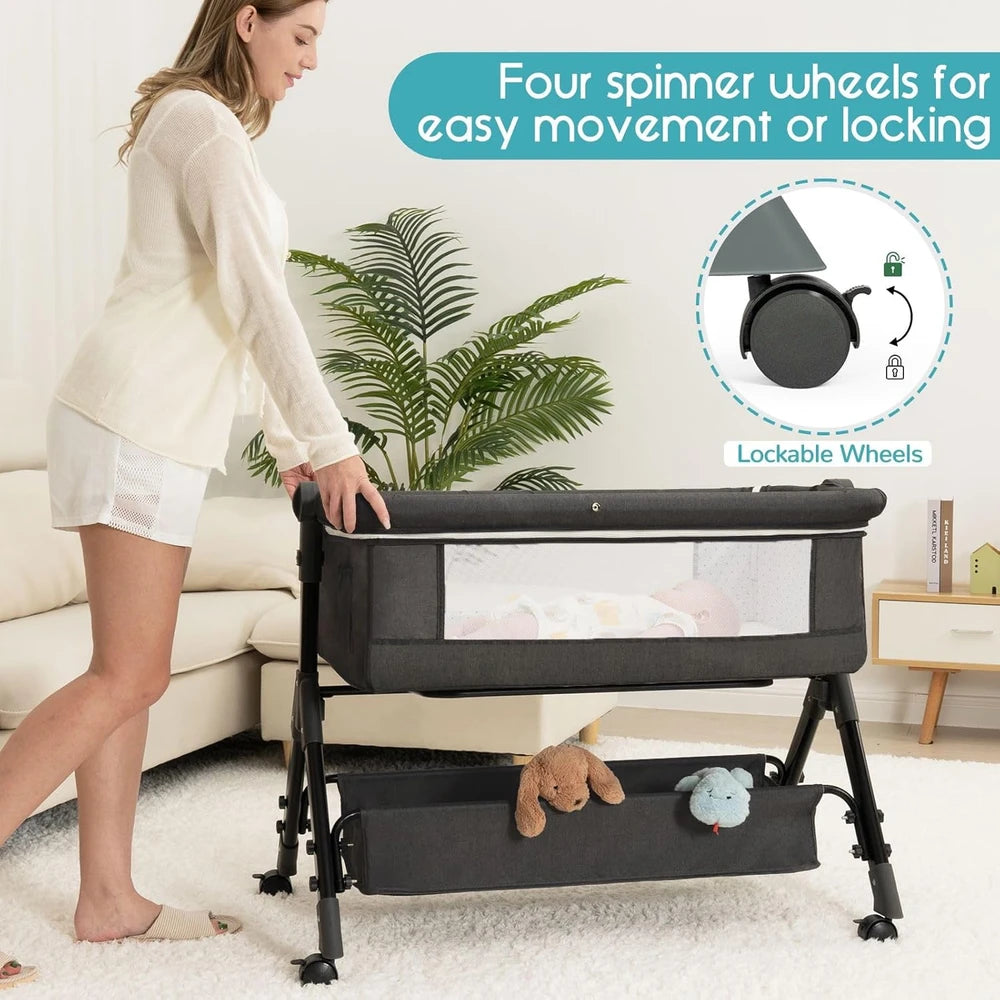 Veluci Bedside 3-in-1 Bassinet