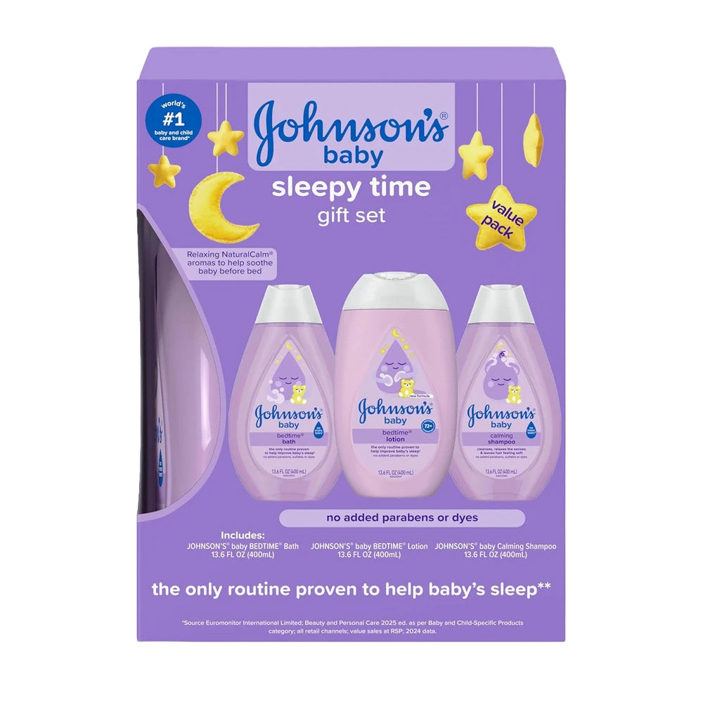 Johnson's Sleepy Time Gift Set. Gently cleanse baby before bed.