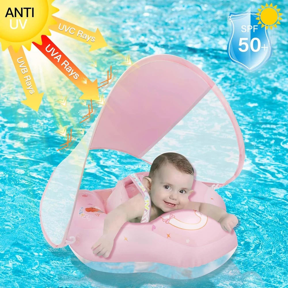 Loowatts Baby Pool Float with UV Canopy
