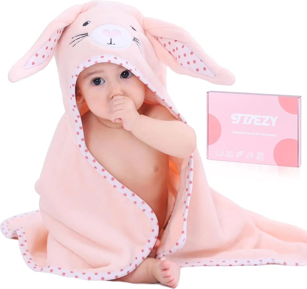 Newborn Hooded Baby Towel Bunny