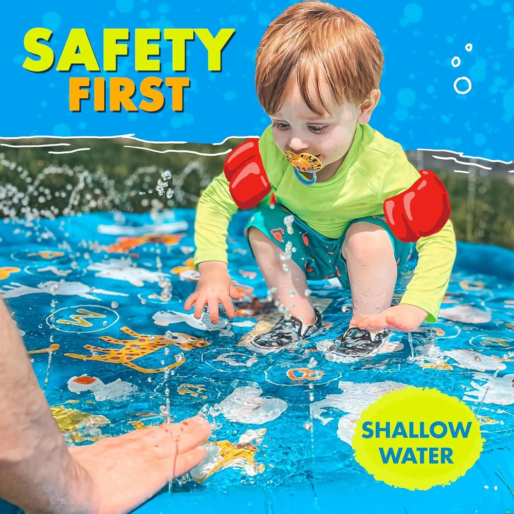 Baby & Toddler 3-in-1 Splash Pad. Keep toddlers cool and learning this summer.
