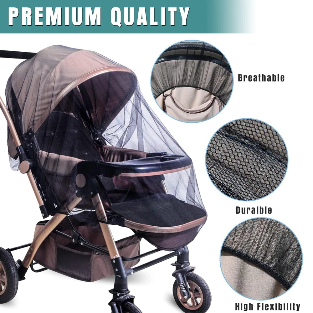 Baby Stroller Mosquito Net (2 Pack)  Portable Mini Cribs