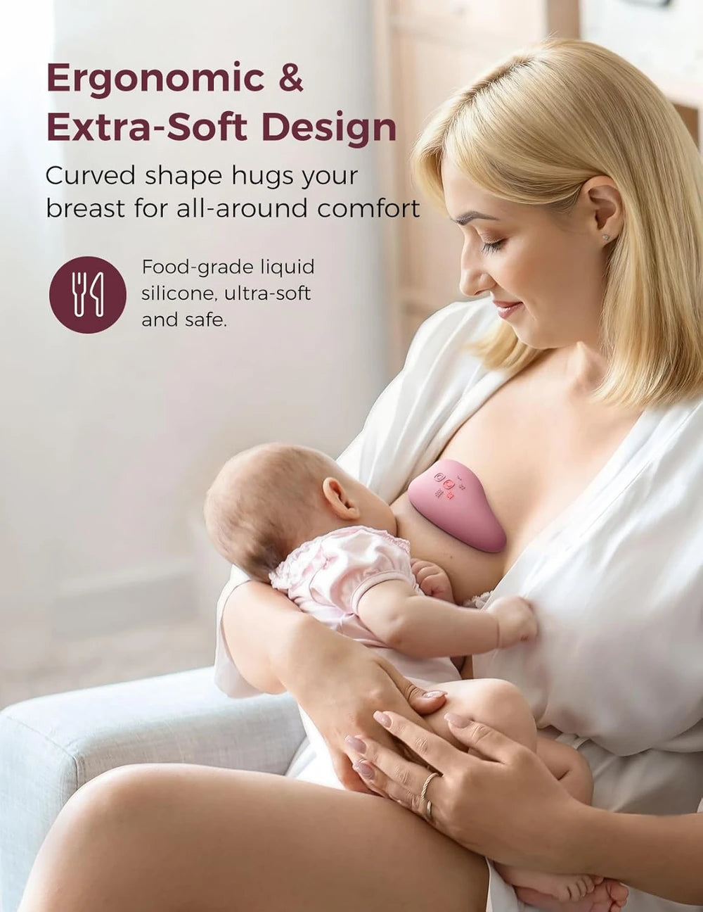 Momcozy A1Pro Lactation Massager, Deep Vibration & Rapid Heating for Clog Relief & Efficient Pumping.
