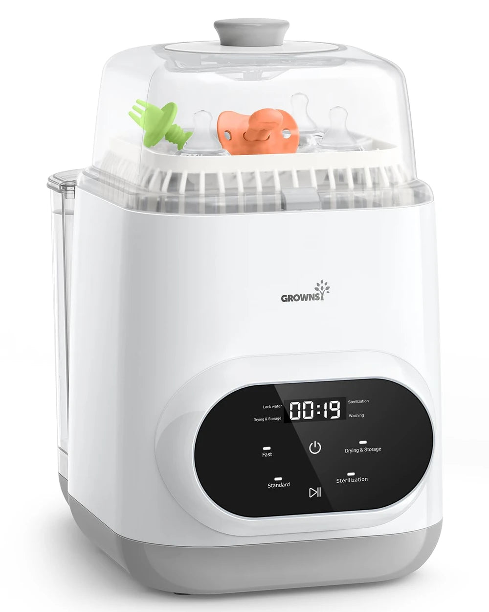 Grownsy EaseClean Bottle Washer Pro | All-in-One Bottle Washer and Sterilizer and Dryer