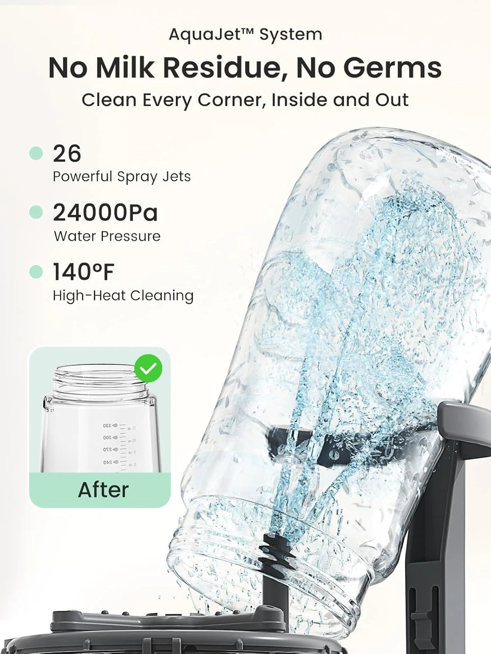 Grownsy EaseClean Bottle Washer Pro | All-in-One Bottle Washer and Sterilizer and Dryer