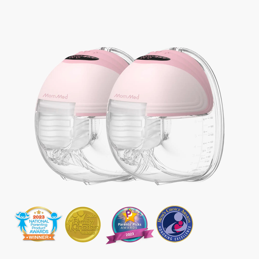 Mommed Wearable Breast Pump S21, Hands-Free Electric Breast Pump, Personalized Electric Portable Breast Pump, Large Capacity and Strong Suction for More Milk, Portable, Leak-Proof & Ultra-Quiet Breast Pump Summervibes