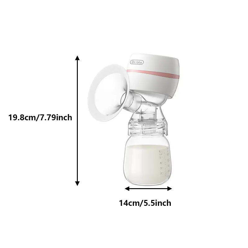 Electric Silent Breast Pump Massager, Automatic Pumping System, Rechargeable Portable Baby Breastfeeding Collector, Unisex, 180ML Volume Capacity, Wearable Breast Pumps