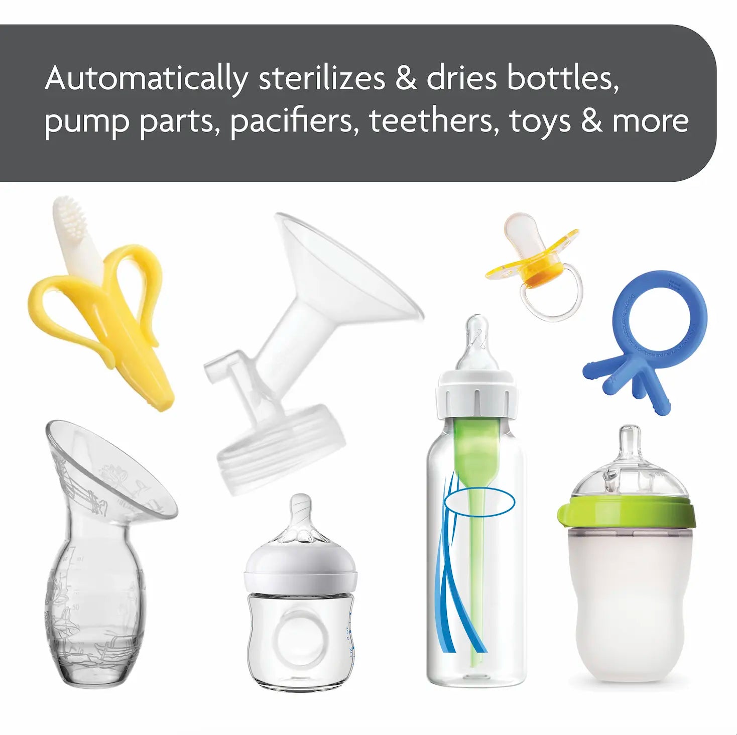 One Step™ Baby Bottle Sterilizer and Dryer Advanced - Electric Steam Sterilizer with HEPA Filter