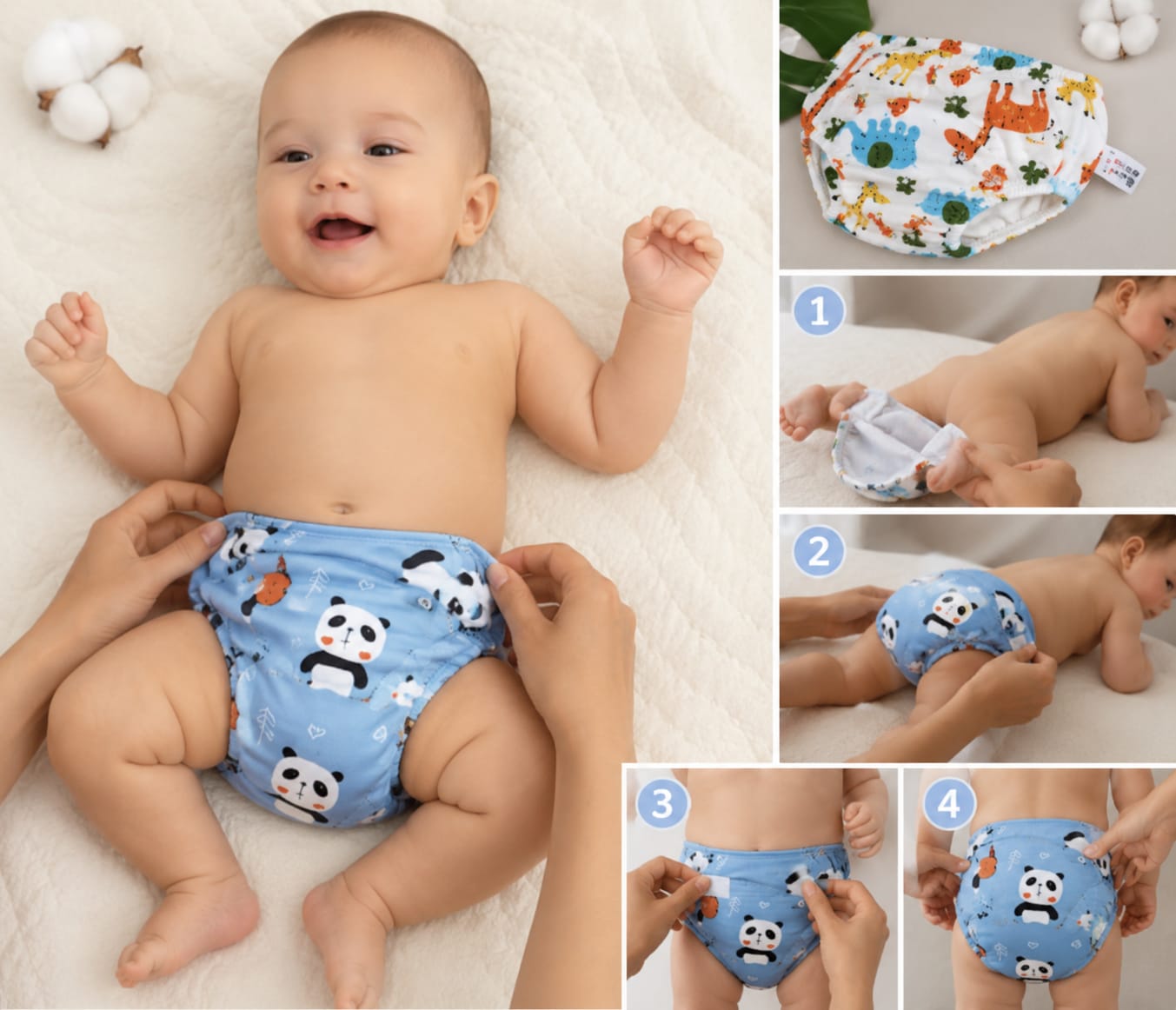 Reusable Baby Diaper | Leak-Proof & Washable Toddler Diaper