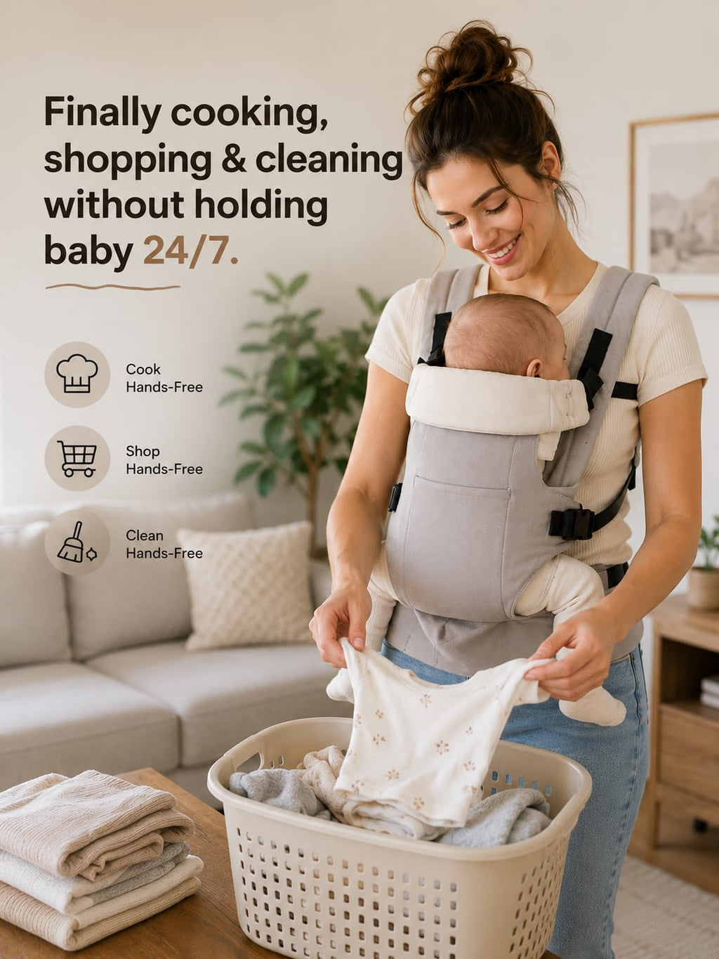 CarryNest™ Baby Carrier – Hands-Free Comfort For Busy Parents