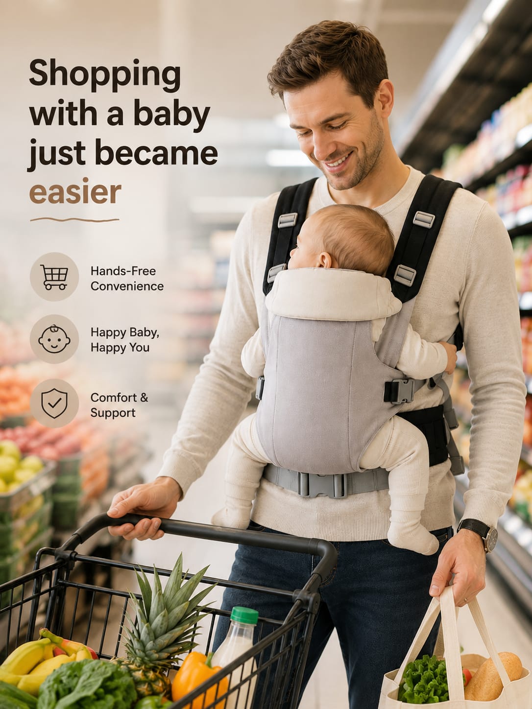 CarryNest™ Baby Carrier – Hands-Free Comfort For Busy Parents