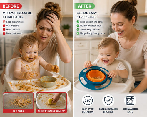 360° Spill-Proof Baby Bowl™ | No More Messy Mealtime