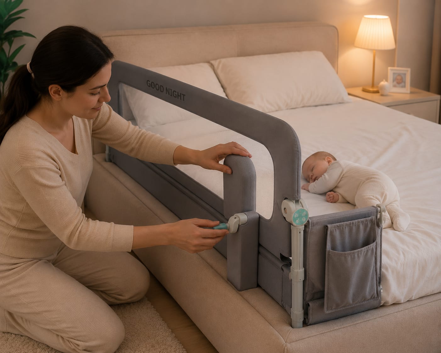 SafeNest Baby Bed Guardrail™ | Sleep Protection for Your Little One