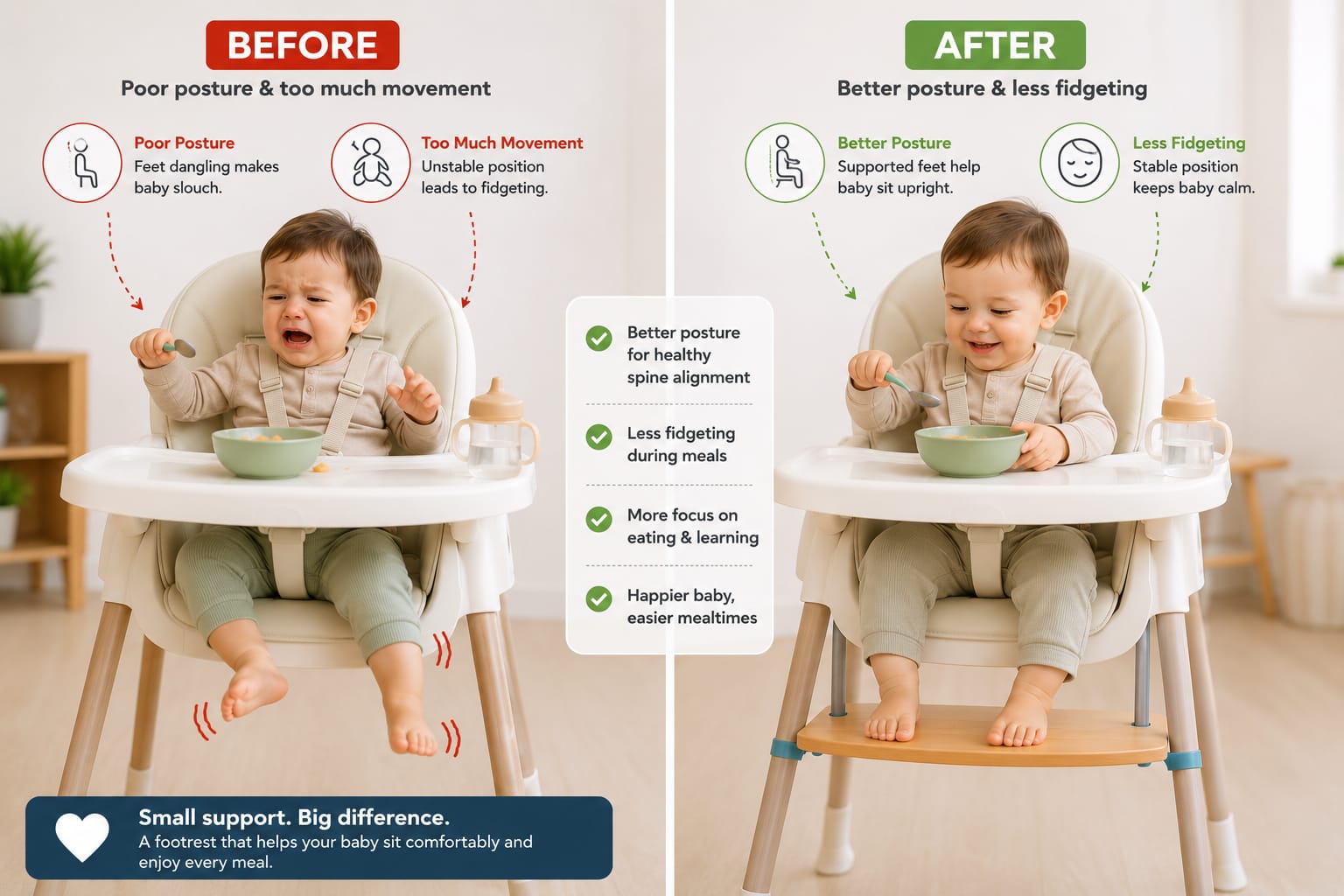 ComfortStep™ Baby High Chair Footrest