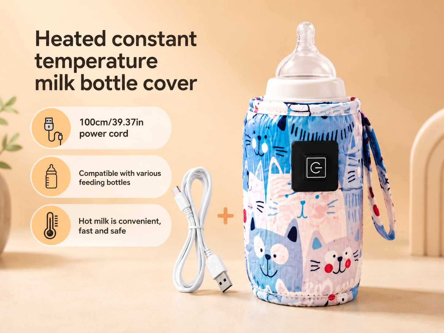 TravelWarm™ USB Baby Bottle Warmer
