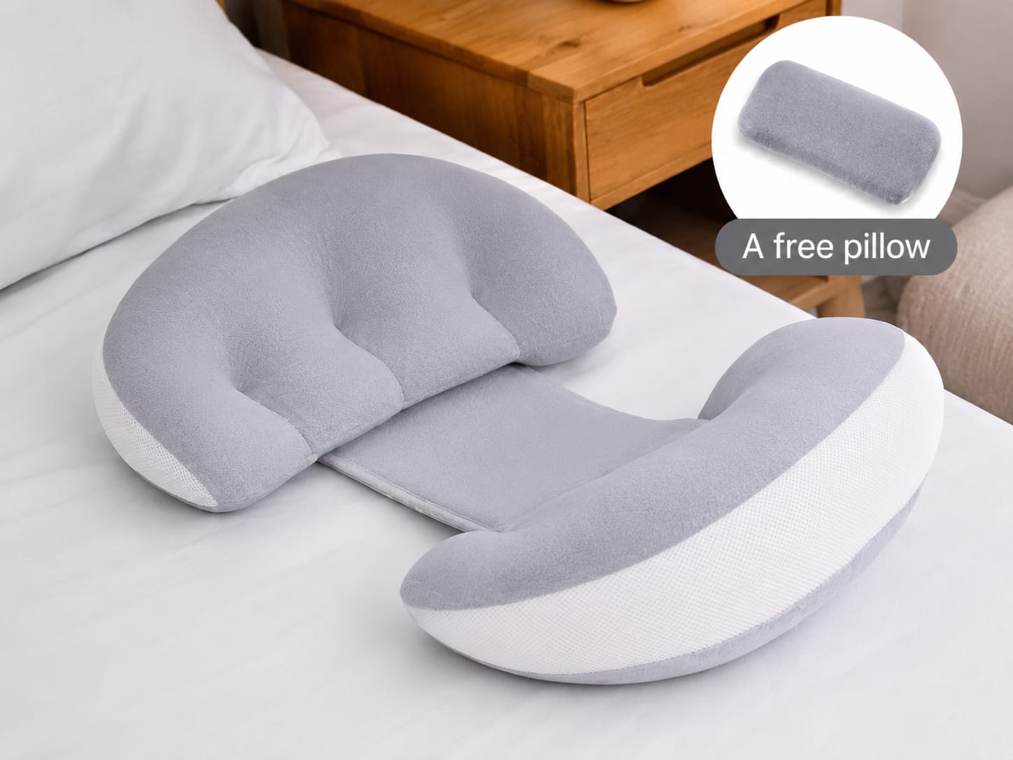 ComfortNest™ Pregnancy Support Pillow – Better Sleep For Moms-To-Be