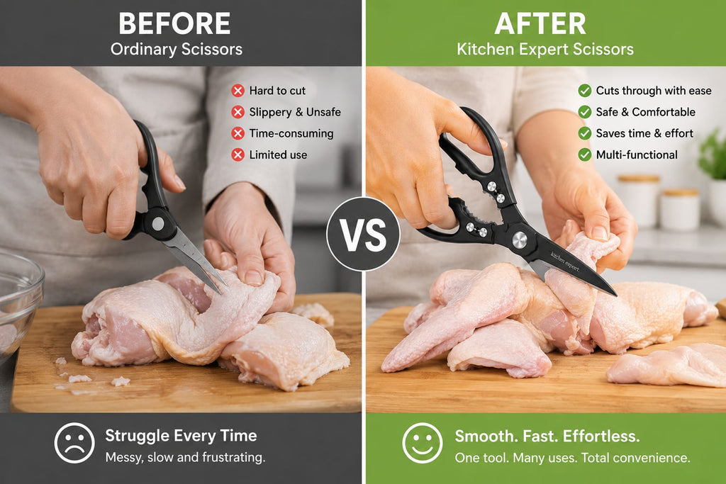 5-in-1 Heavy Duty Kitchen Scissors™ – Cut Faster, Cook Smarter