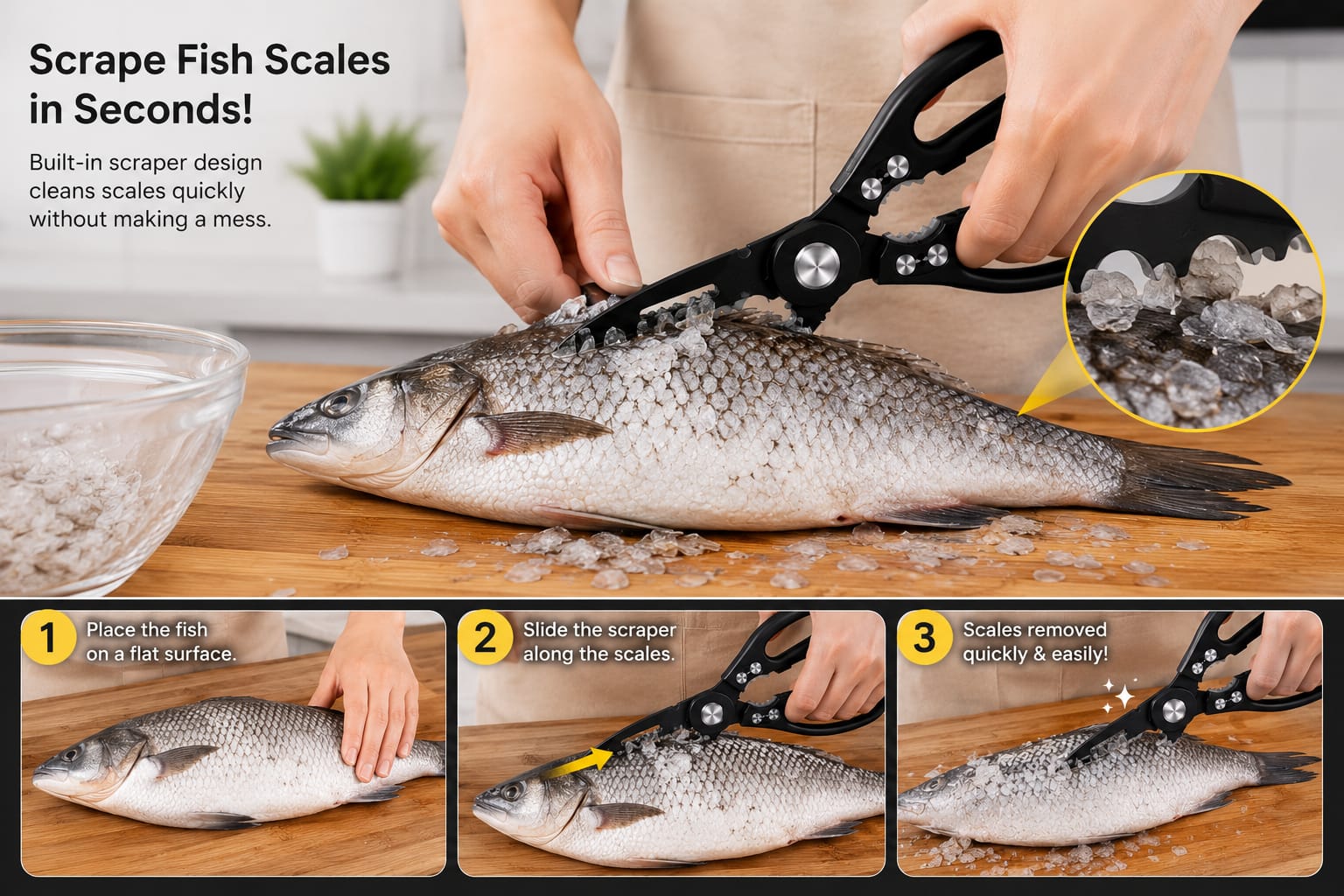 5-in-1 Heavy Duty Kitchen Scissors™ – Cut Faster, Cook Smarter