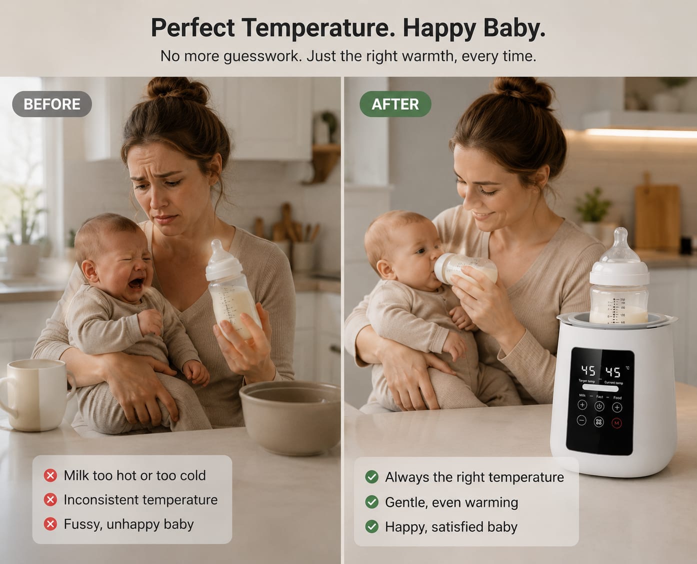 SmartBaby™ Bottle Warmer Pro – Perfect Milk Temperature in Minutes