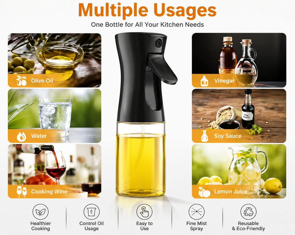 OilMist Pro™ – Healthy Oil Spray Bottle For Perfect Cooking Control