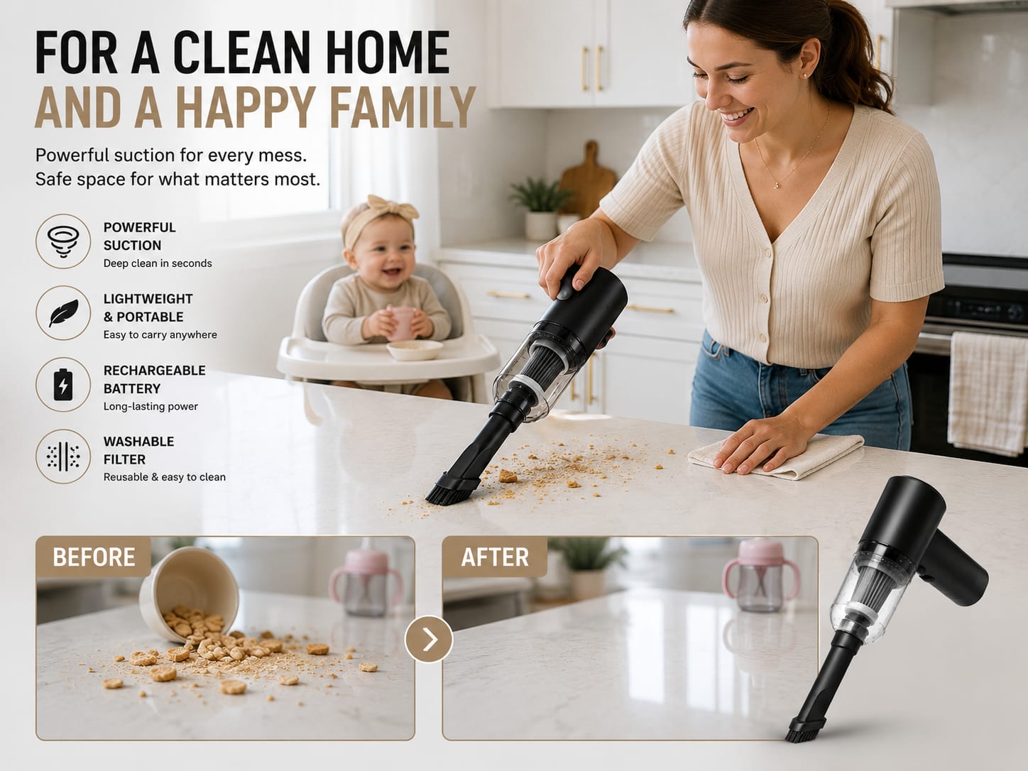 MiniVac™ Portable Vacuum Cleaner – Clean Every Tiny Mess In Seconds