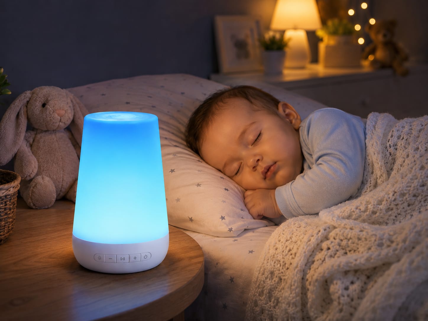 DreamGlow™ Baby Sleep Sound Machine & Night Light
