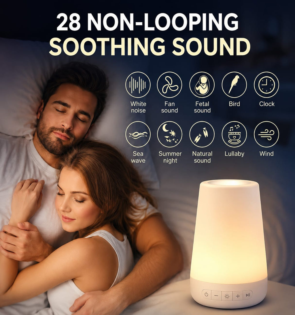 DreamGlow™ Baby Sleep Sound Machine & Night Light