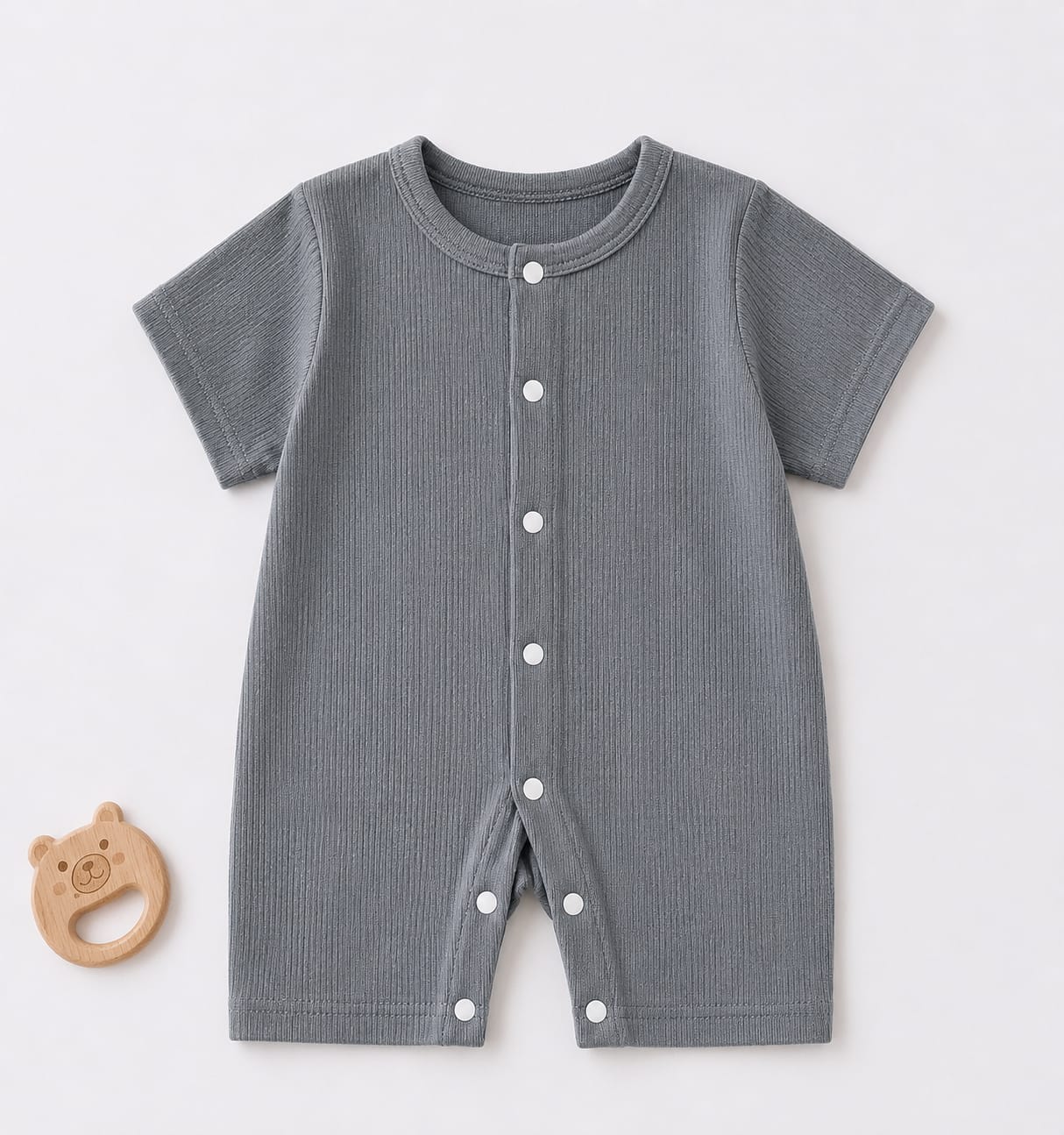 Breathable Baby Romper – Soft Cotton Mesh Jumpsuit for Newborn Boys & Girls