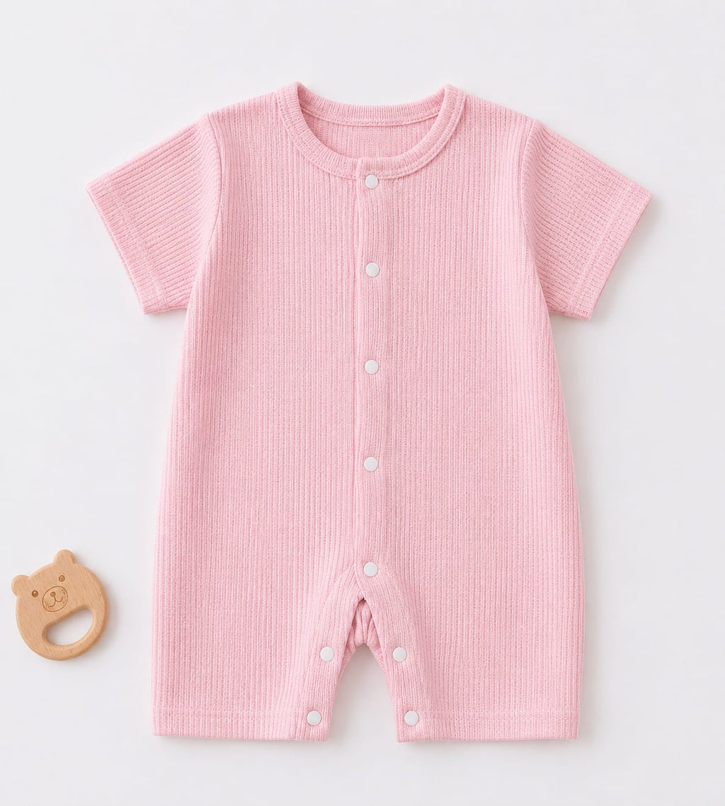 Breathable Baby Romper – Soft Cotton Mesh Jumpsuit for Newborn Boys & Girls