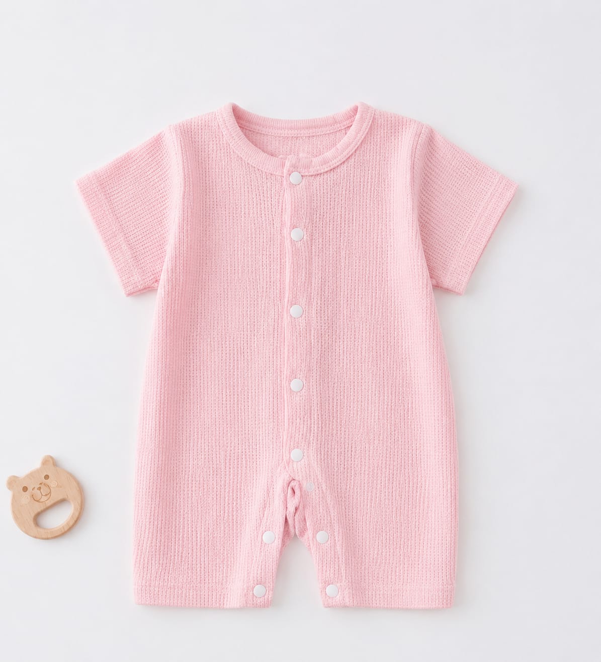 Breathable Baby Romper – Soft Cotton Mesh Jumpsuit for Newborn Boys & Girls