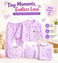 5PCS Newborn Baby Cotton Clothing Set – Soft & Breathable Infant Outfit for Boys & Girls (0-3M)