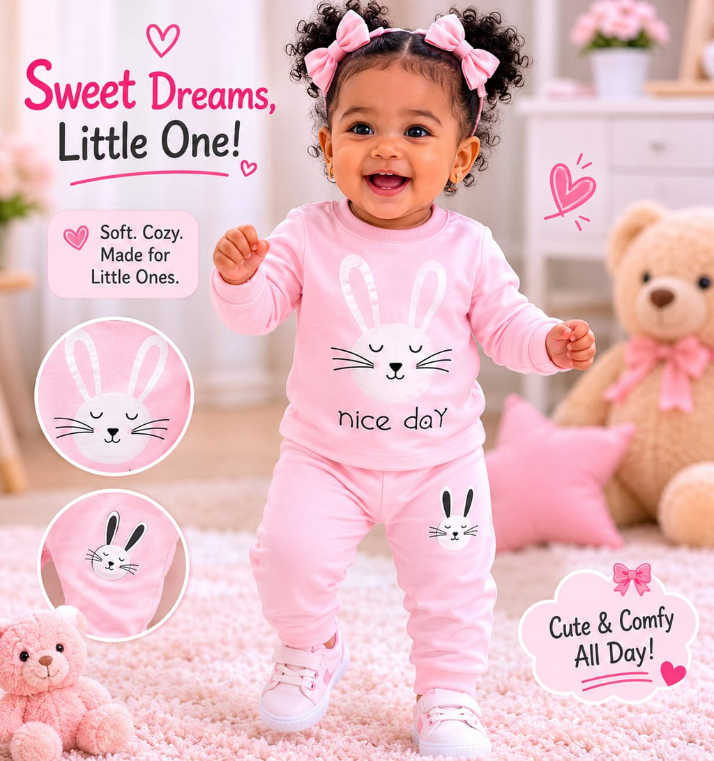 Cute Bear Toddler Pajama Set – Soft Cotton Long Sleeve Sleepwear for Boys & Girls