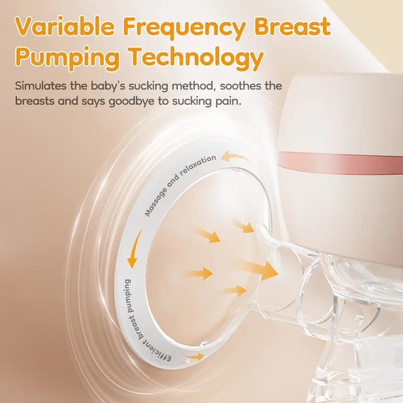 Electric Silent Breast Pump Massager, Automatic Pumping System, Rechargeable Portable Baby Breastfeeding Collector, Unisex, 180ML Volume Capacity, Wearable Breast Pumps