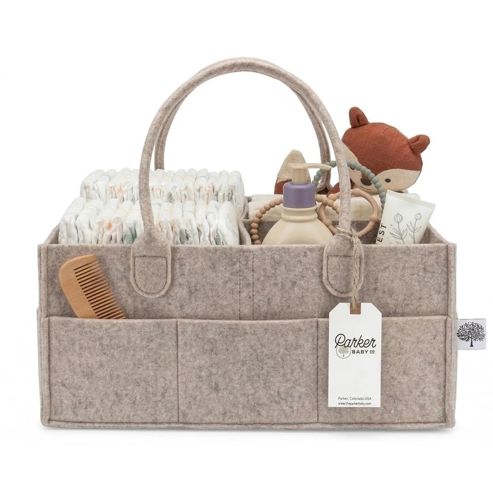 Diaper Caddy - Nursery Storage Bin and Car Organizer for Diapers and Baby Wipes. - Islaviva