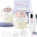 Breast Pump Hands Free K3 Updated,Wearable Breastfeeding Pump with Soft Double-Seal Flange,1800Mah Long Battery Life & LED Display, 3 Modes & 9 Levels Electric Breast Pumps Portable 15-24Mm
