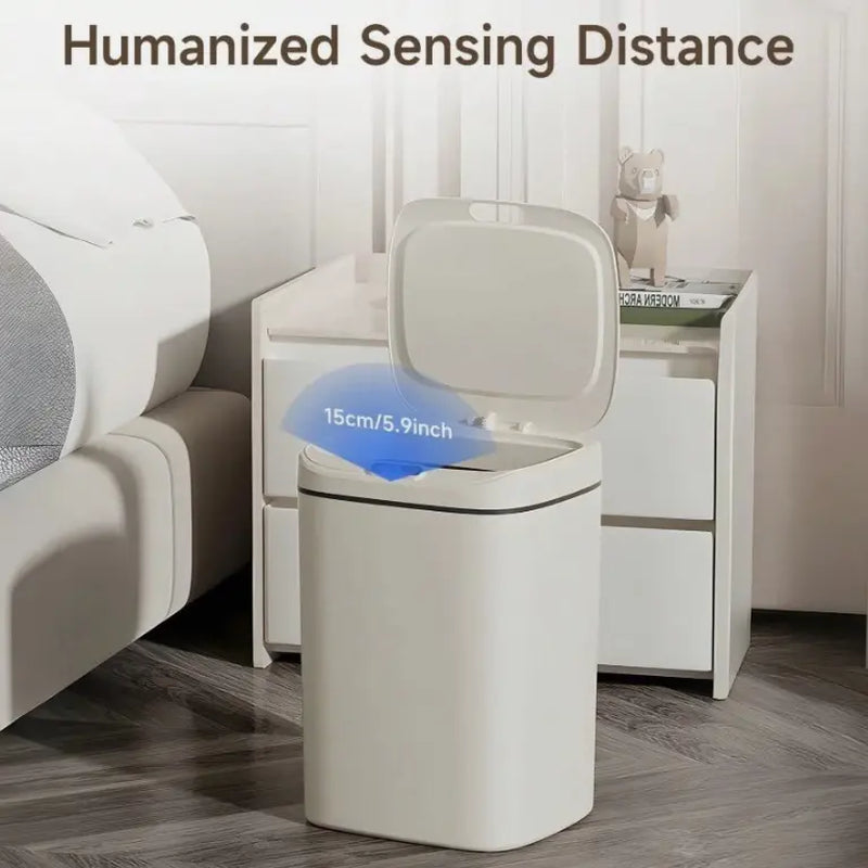 Smart Trash Can Sensor Wastebasket Hand Free Touchless Sturdy 3.2/4.32 Gallon