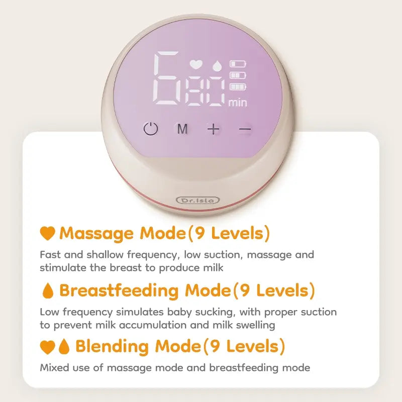 Electric Silent Breast Pump Massager, Automatic Pumping System, Rechargeable Portable Baby Breastfeeding Collector, Unisex, 180ML Volume Capacity, Wearable Breast Pumps