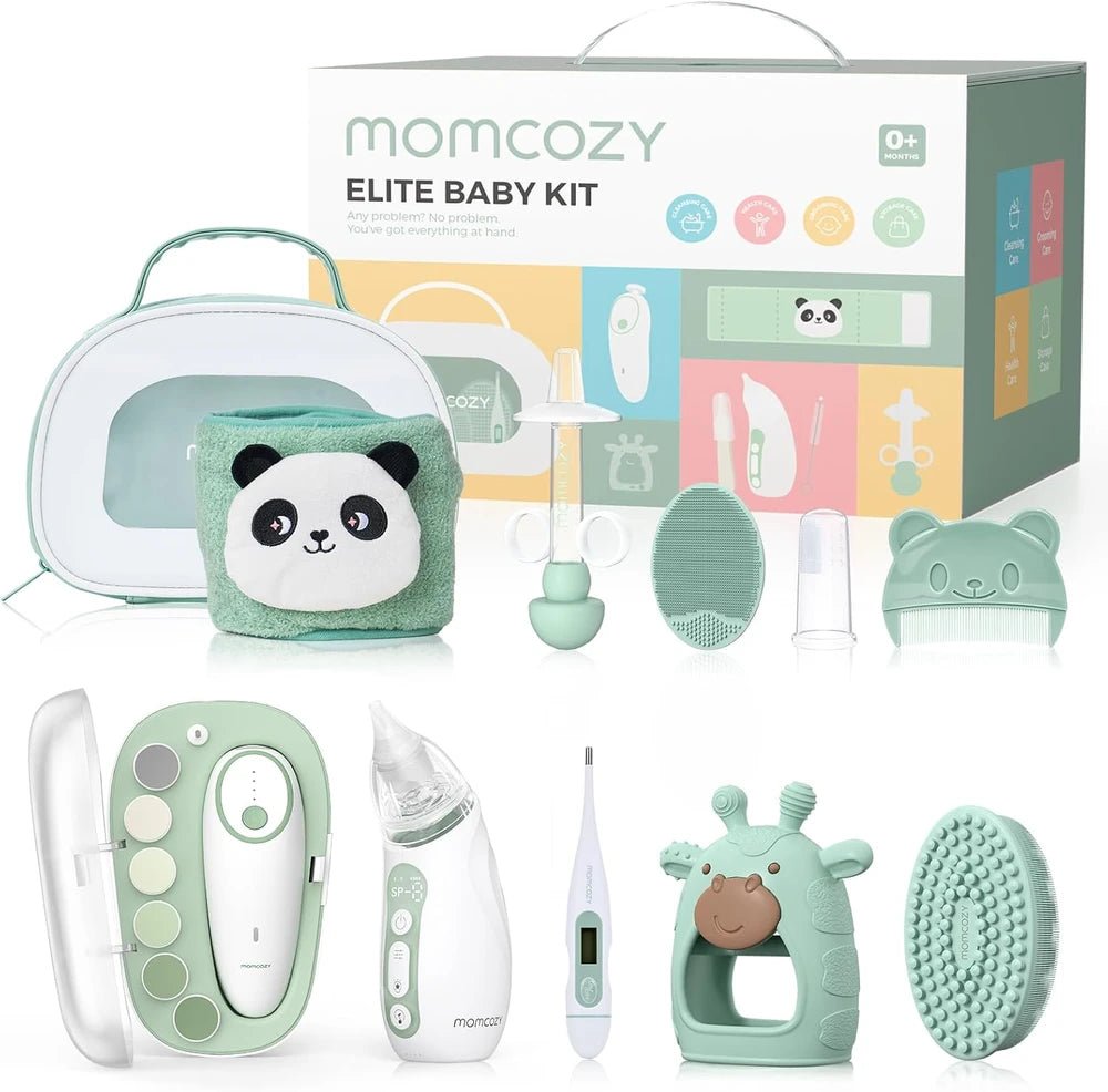 Momcozy Baby Kit, Electric Nail File, Nasal Aspirator, Bath Brush,Teether & more. - Islaviva
